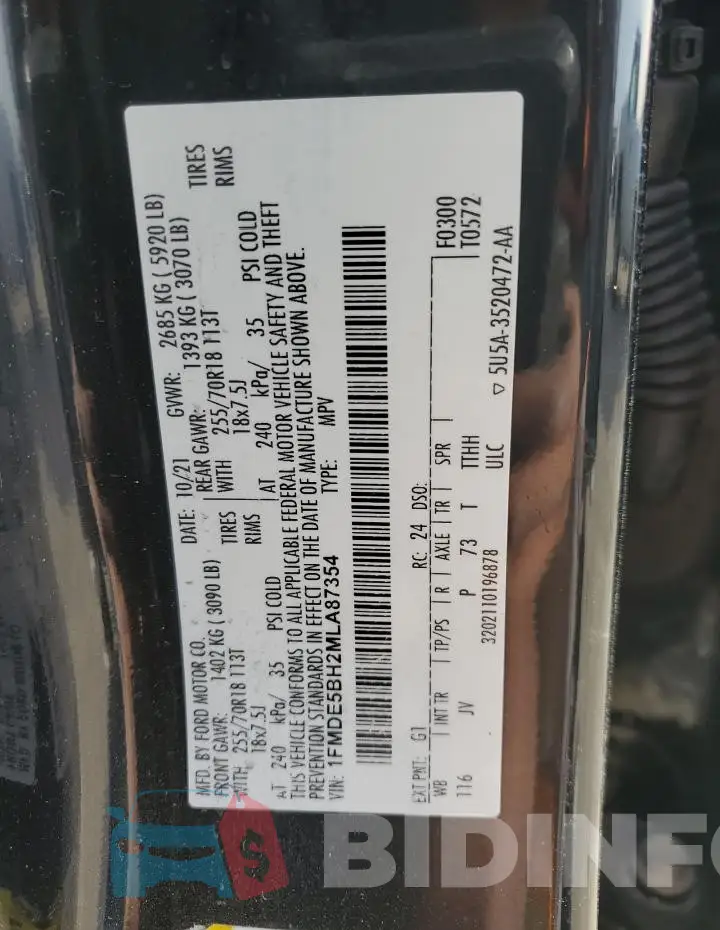 1FMDE5BH2MLA87354 Photo# 13
