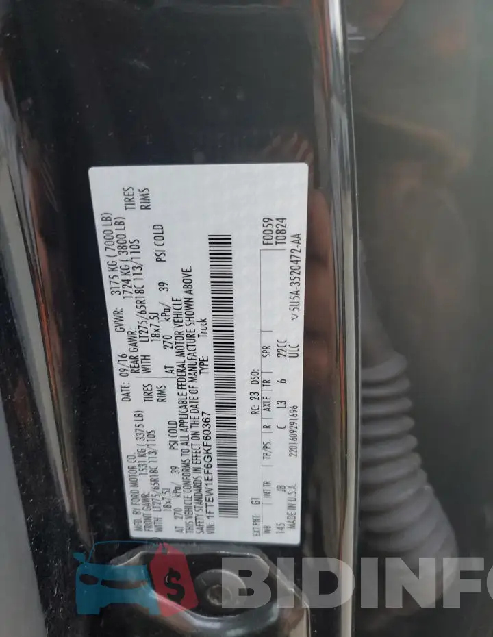 1FTEW1EF6GKF60367 Photo# 12
