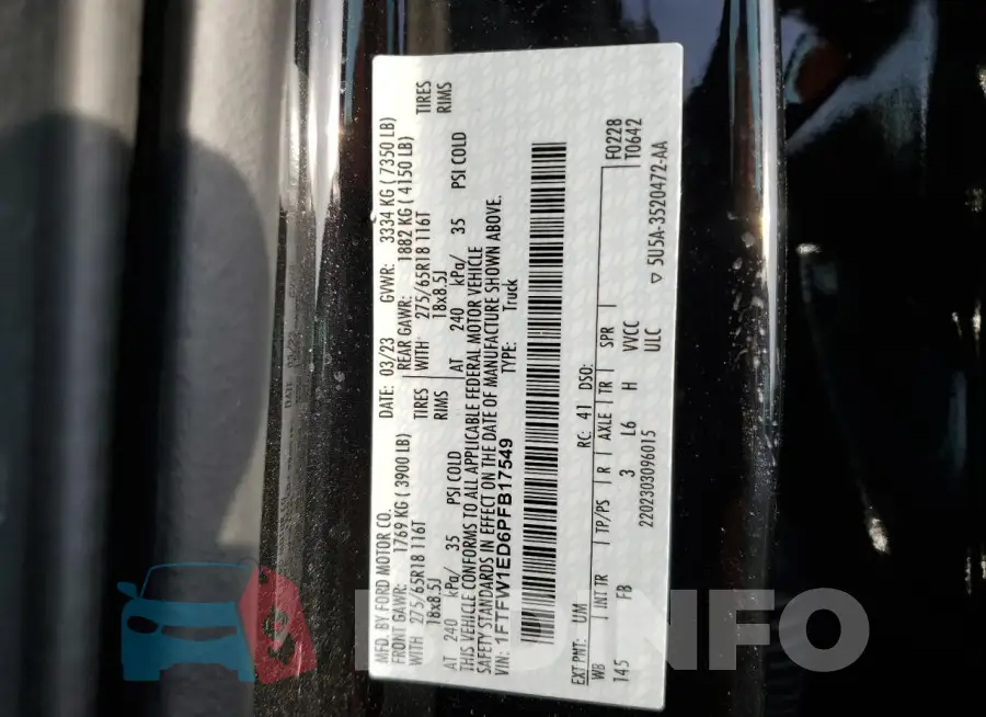 1FTFW1ED6PFB17549 Photo# 12