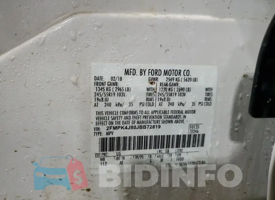 2FMPK4J80JBB72819 Photo# 14