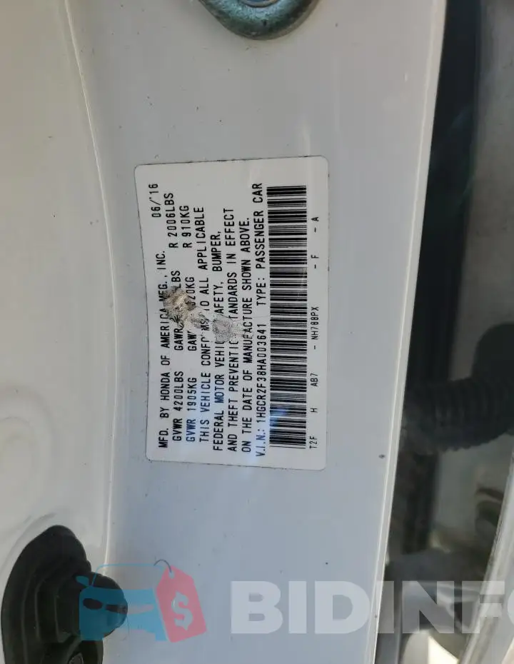 1HGCR2F38HA003641 Photo# 12