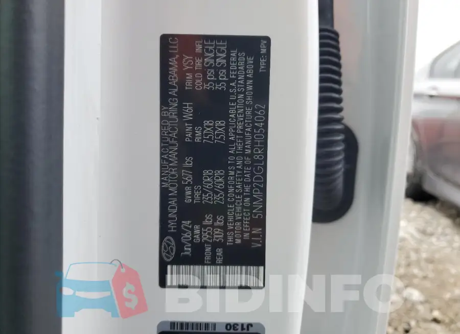 5NMP2DGL8RH054062 Photo# 14