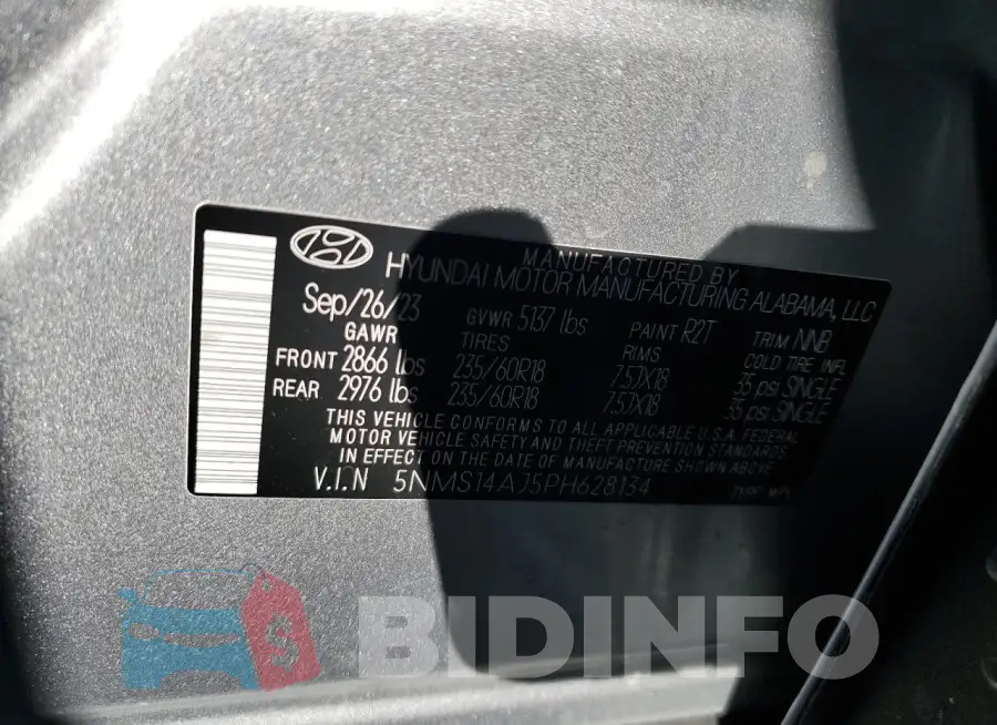 5NMS14AJ5PH628134 Photo# 13