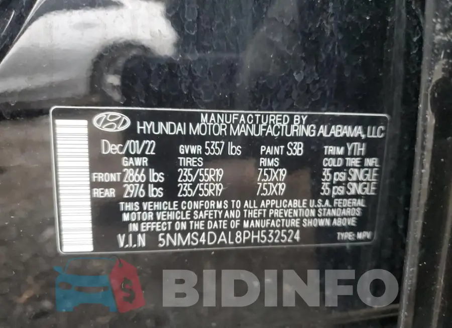 5NMS4DAL8PH532524 Photo# 13