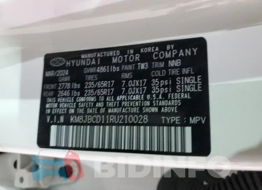 KM8JBCD11RU210028 Photo# 13