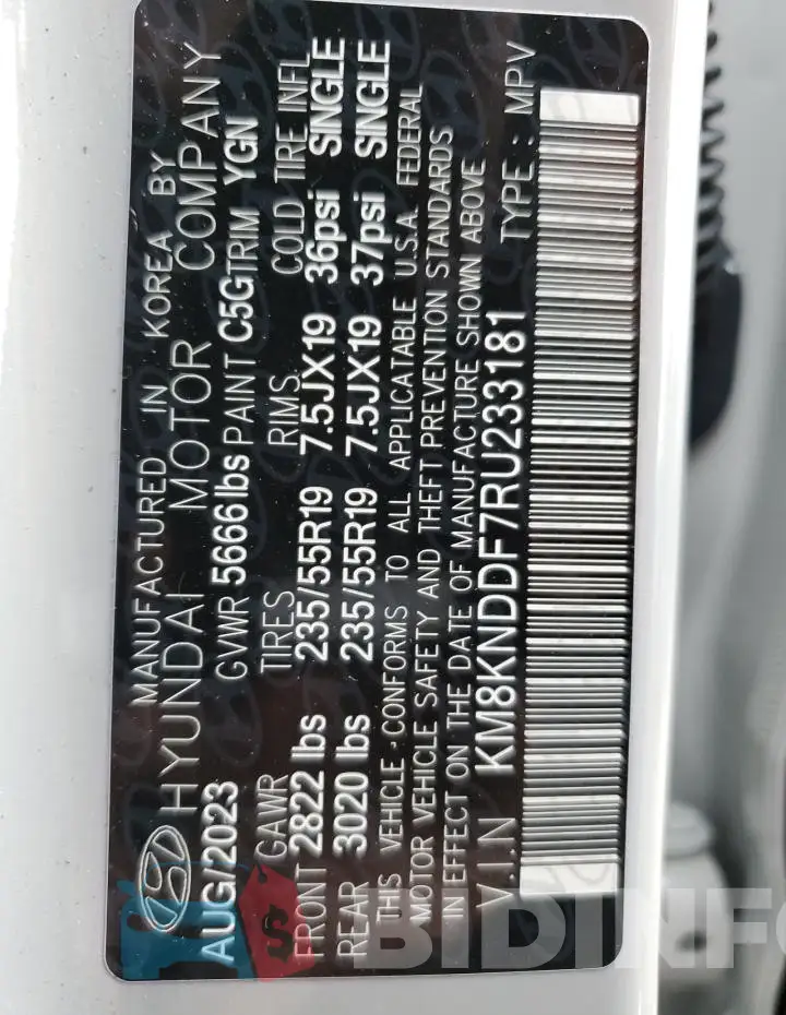 KM8KNDDF7RU233181 Photo# 14