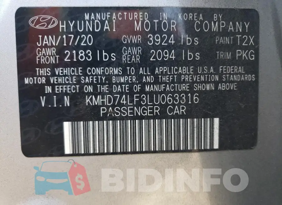 KMHD74LF3LU063316 Photo# 12