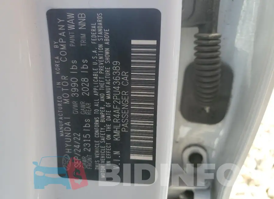 KMHLR4AF2PU436389 Photo# 13