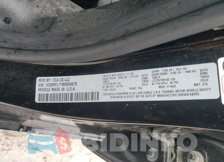 1C6SRFLT1MN594878 Photo# 13