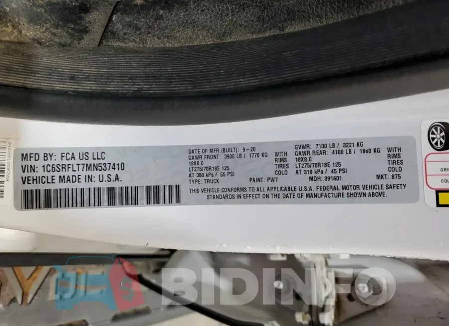 1C6SRFLT7MN537410 Photo# 12