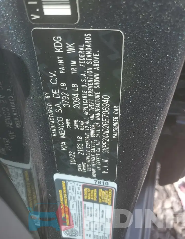 3KPF24AD2RE706940 Photo# 12