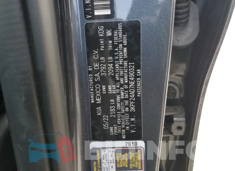 3KPF24AD7NE490321 Photo# 12