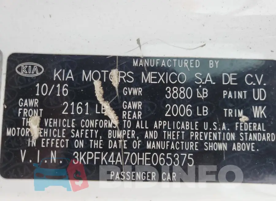 3KPFK4A70HE065375 Photo# 12
