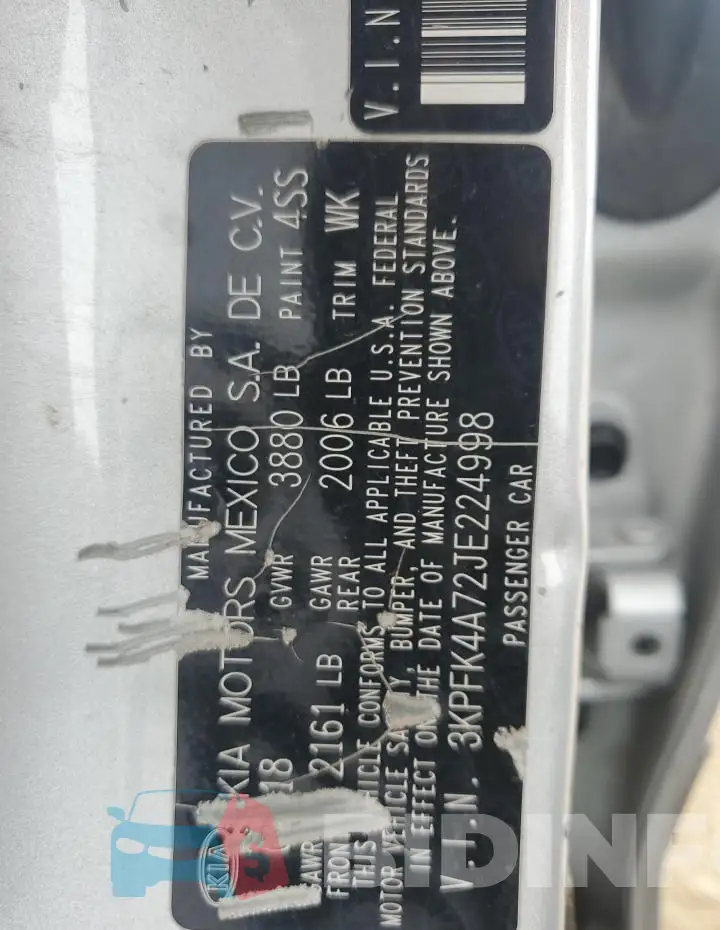 3KPFK4A72JE224998 Photo# 12