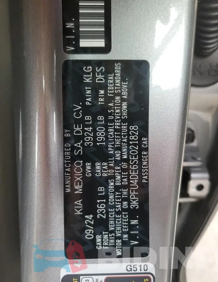 3KPFU4DE6SE021828 Photo# 12