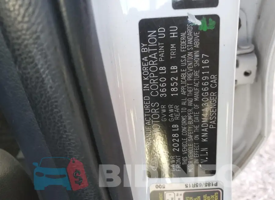 KNADM4A30G6691167 Photo# 12