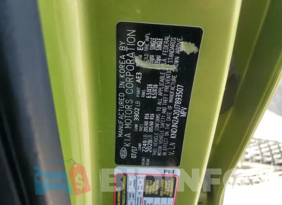 KNDJN2A20J7893507 Photo# 13