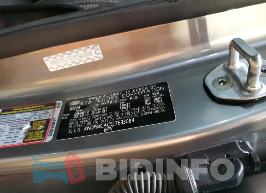 KNDPMCAC5L7633084 Photo# 13