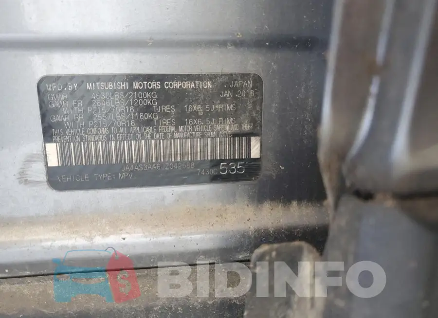 JA4AS3AA6JZ042588 Photo# 13