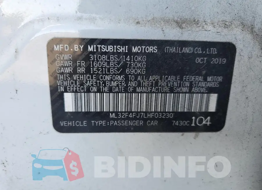 ML32F4FJ7LHF03230 Photo# 12