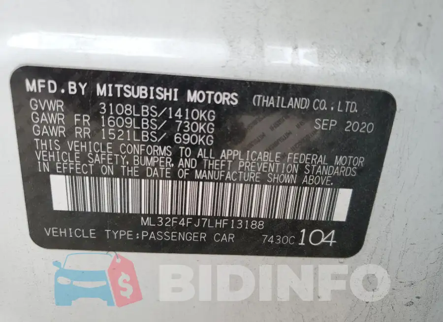ML32F4FJ7LHF13188 Photo# 12