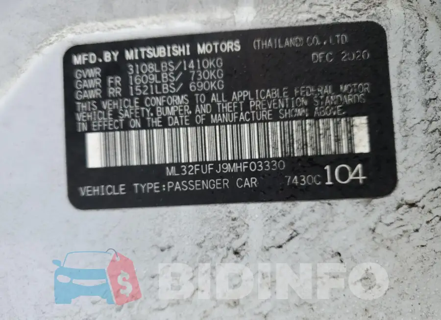 ML32FUFJ9MHF03330 Photo# 12