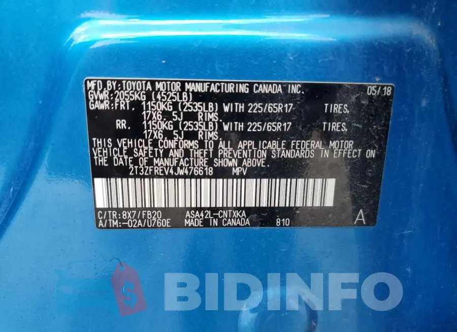 2T3ZFREV4JW476618 Photo# 14