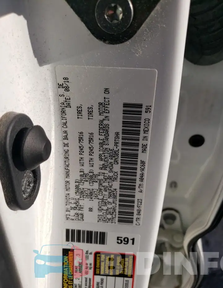3TMCZ5AN1JM180534 Photo# 12