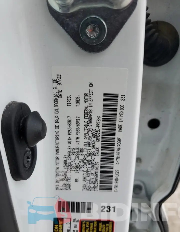 3TMCZ5AN6NM516197 Photo# 13