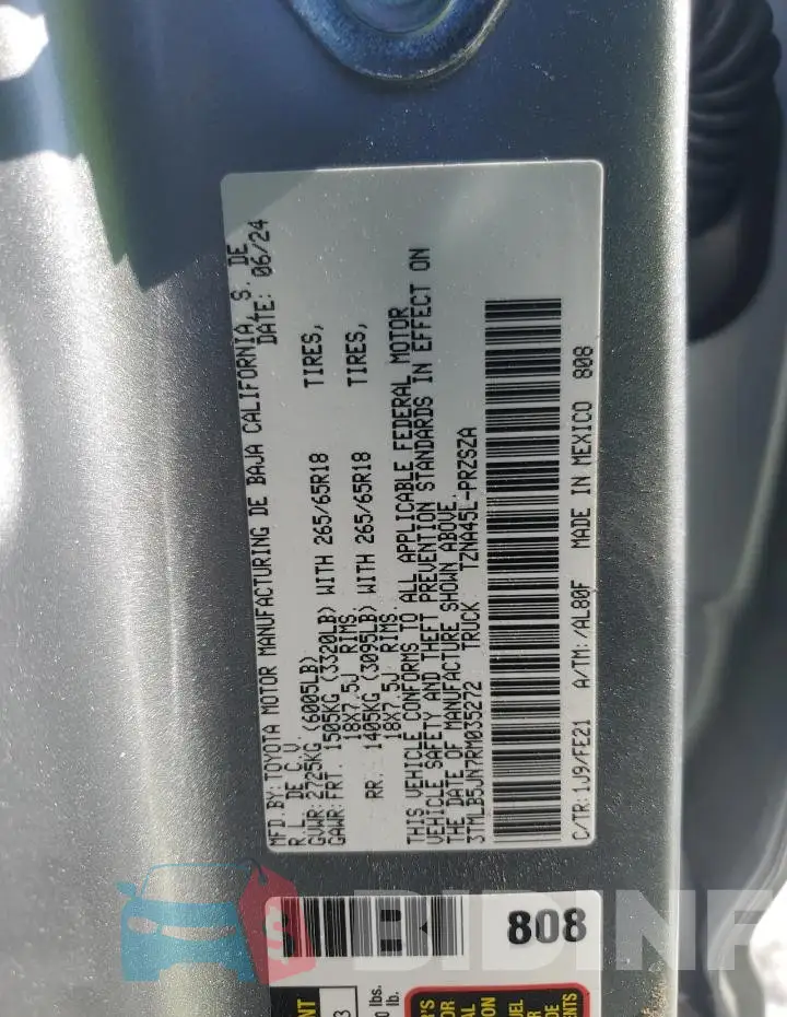 3TMLB5JN7RM035272 Photo# 12
