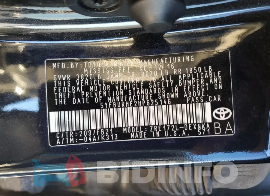5YFBURHE2HP625146 Photo# 12