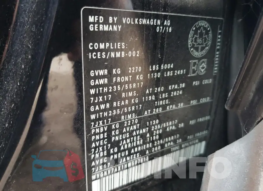 WVGNV7AX1HW507618 Photo# 13