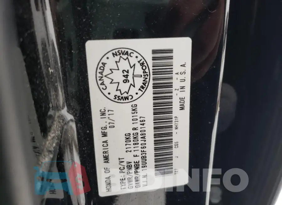 19UUB3F60JA801467 Photo# 12
