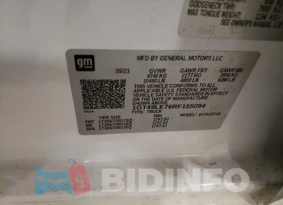 1GT49LE76RF155094 Photo# 13