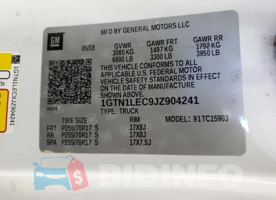 1GTN1LEC9JZ904241 Photo# 12