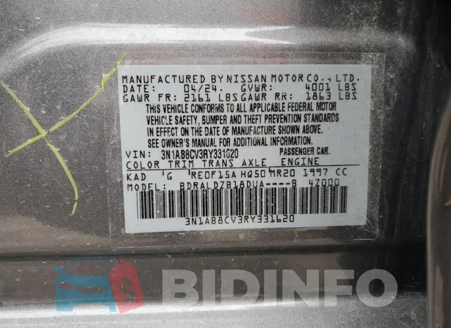3N1AB8CV3RY331620 Photo# 12