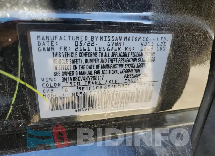 3N1AB8CV4NY268117 Photo# 13