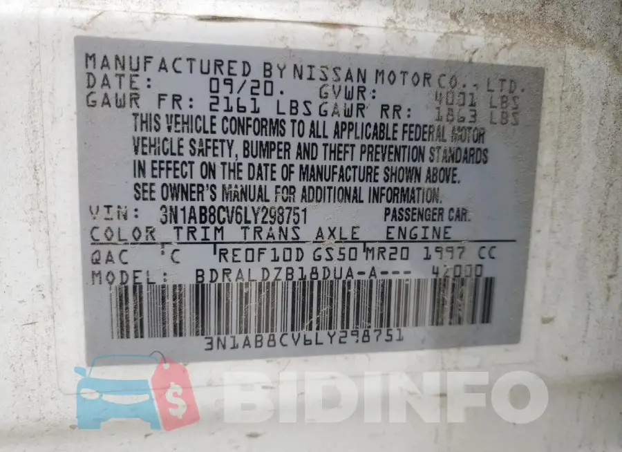 3N1AB8CV6LY298751 Photo# 12