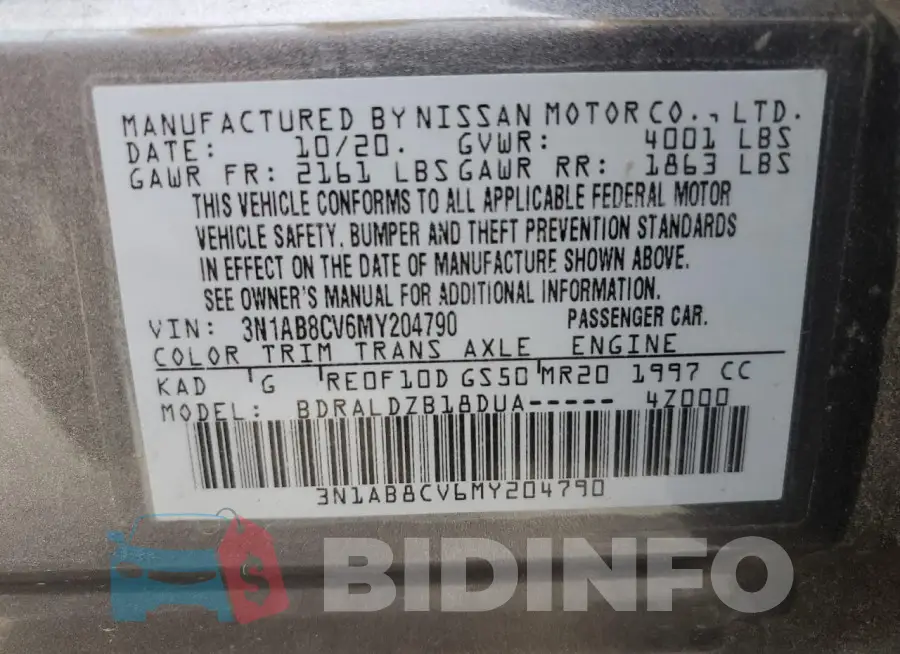 3N1AB8CV6MY204790 Photo# 12