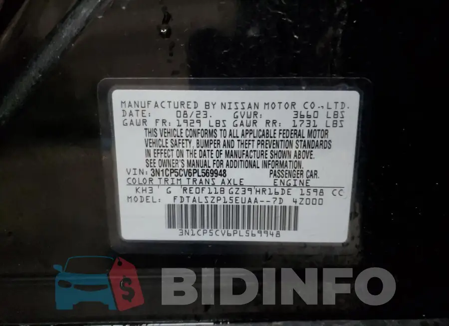 3N1CP5CV6PL569948 Photo# 12