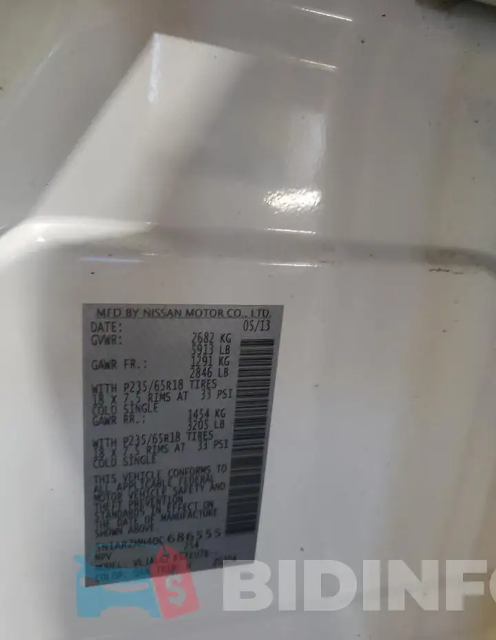 5N1AR2MN4DC686555 Photo# 14