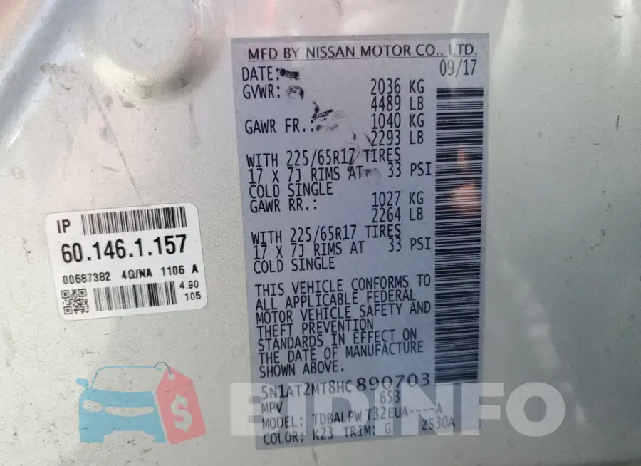 5N1AT2MT8HC890703 Photo# 13