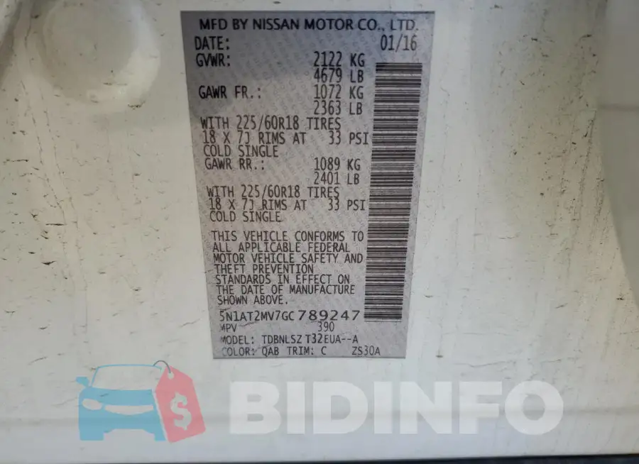 5N1AT2MV7GC789247 Photo# 13