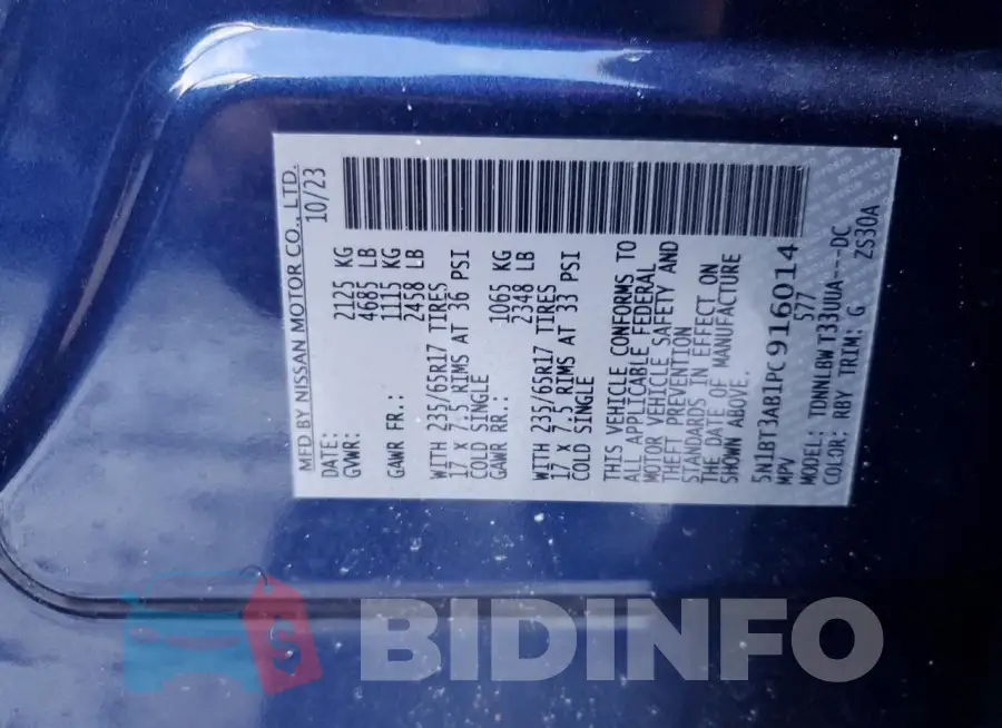 5N1BT3AB1PC916014 Photo# 12