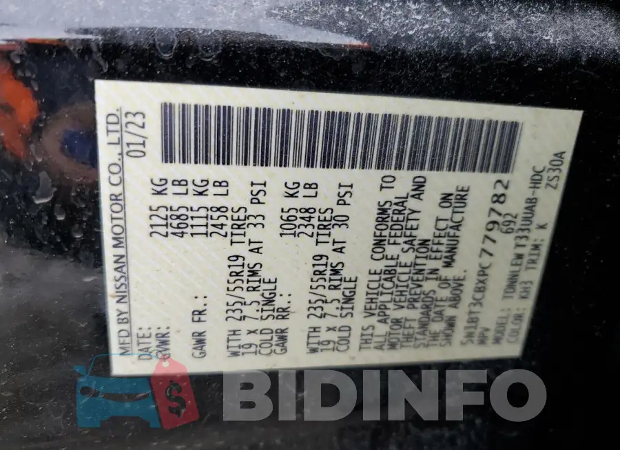 5N1BT3CBXPC779782 Photo# 14