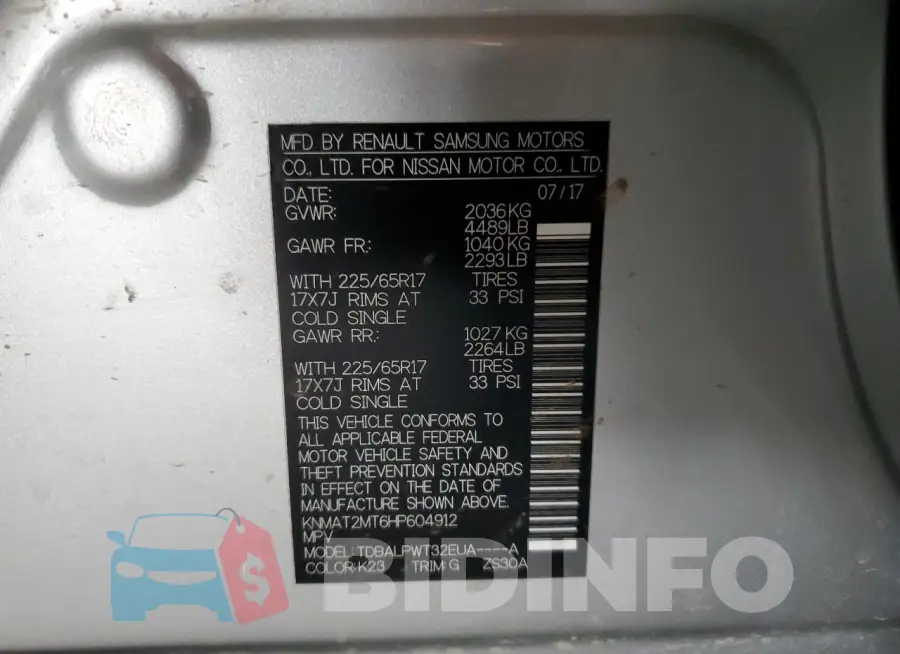 KNMAT2MT6HP604912 Photo# 13