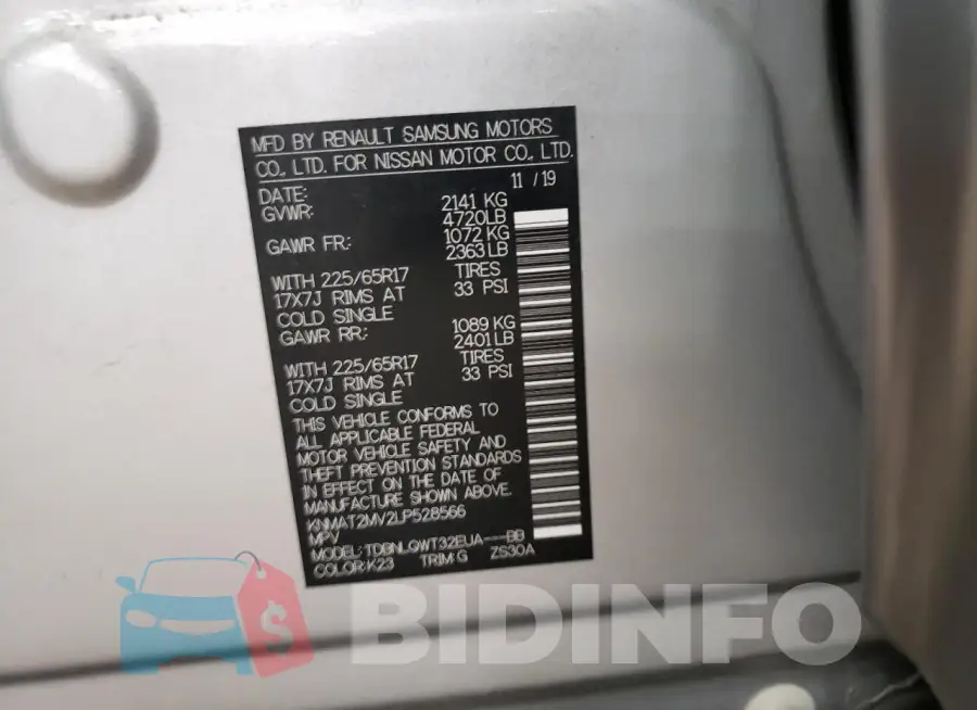 KNMAT2MV2LP528566 Photo# 14