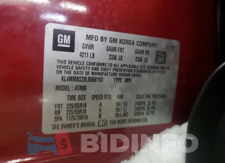 KL4MMBS28LB068193 Photo# 13