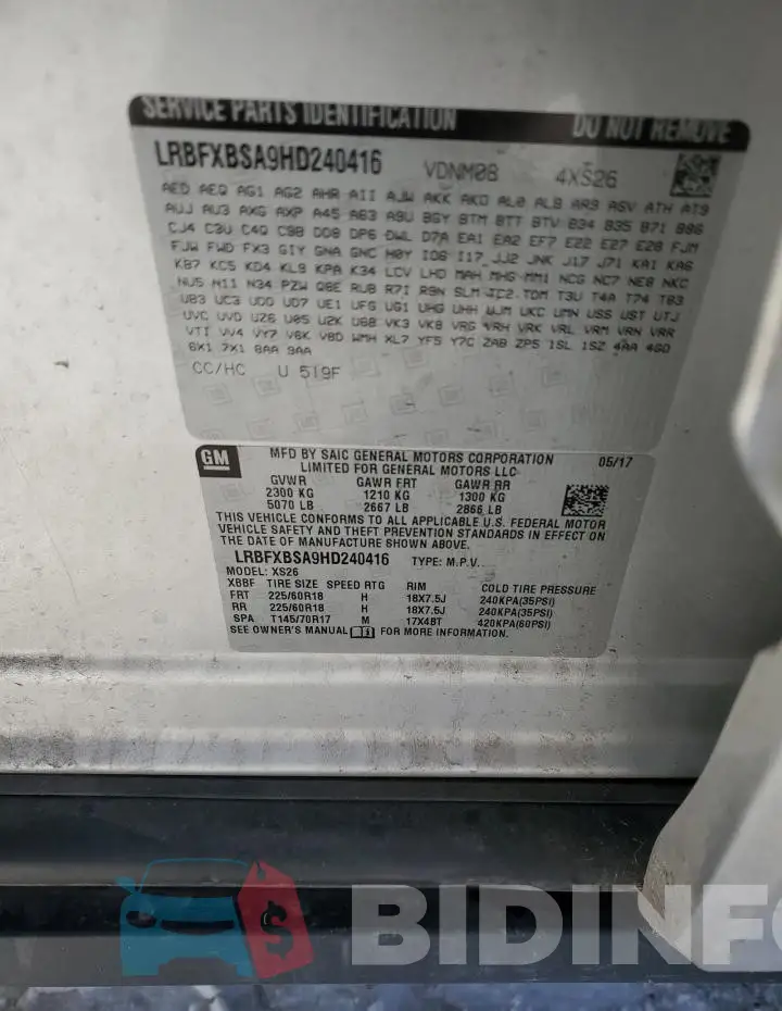 LRBFXBSA9HD240416 Photo# 12