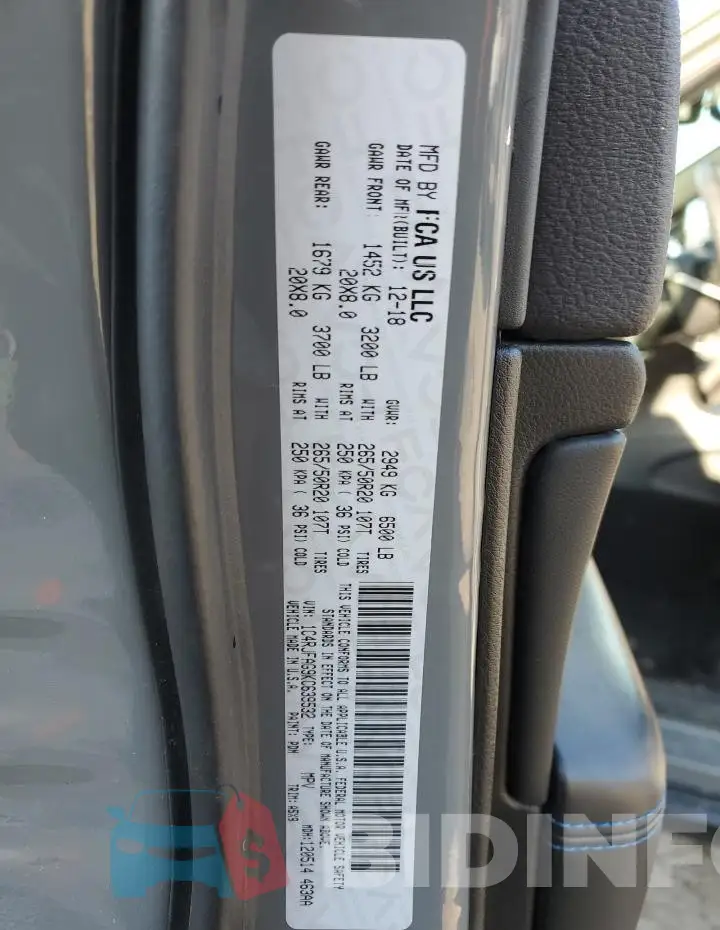 1C4RJFAG9KC639532 Photo# 12